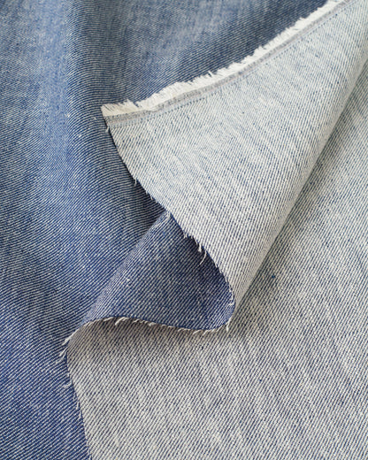 Day Glow Chambray Denim Linen Cotton Blend