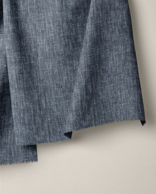 Deep Indigo Chambray Linen