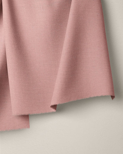 Dusty Peony Cotton Linen Twill