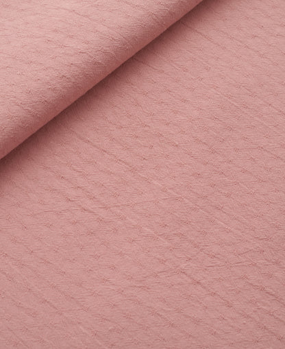 Dusty Rose Tiny Dobby Check Cotton