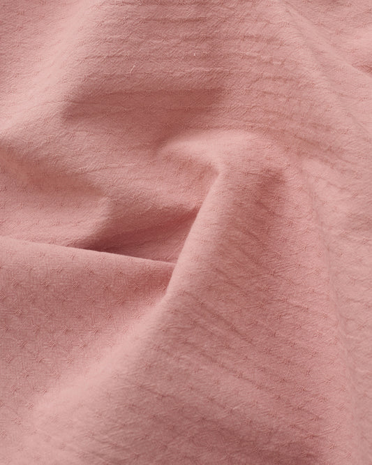 Dusty Rose Tiny Dobby Check Cotton