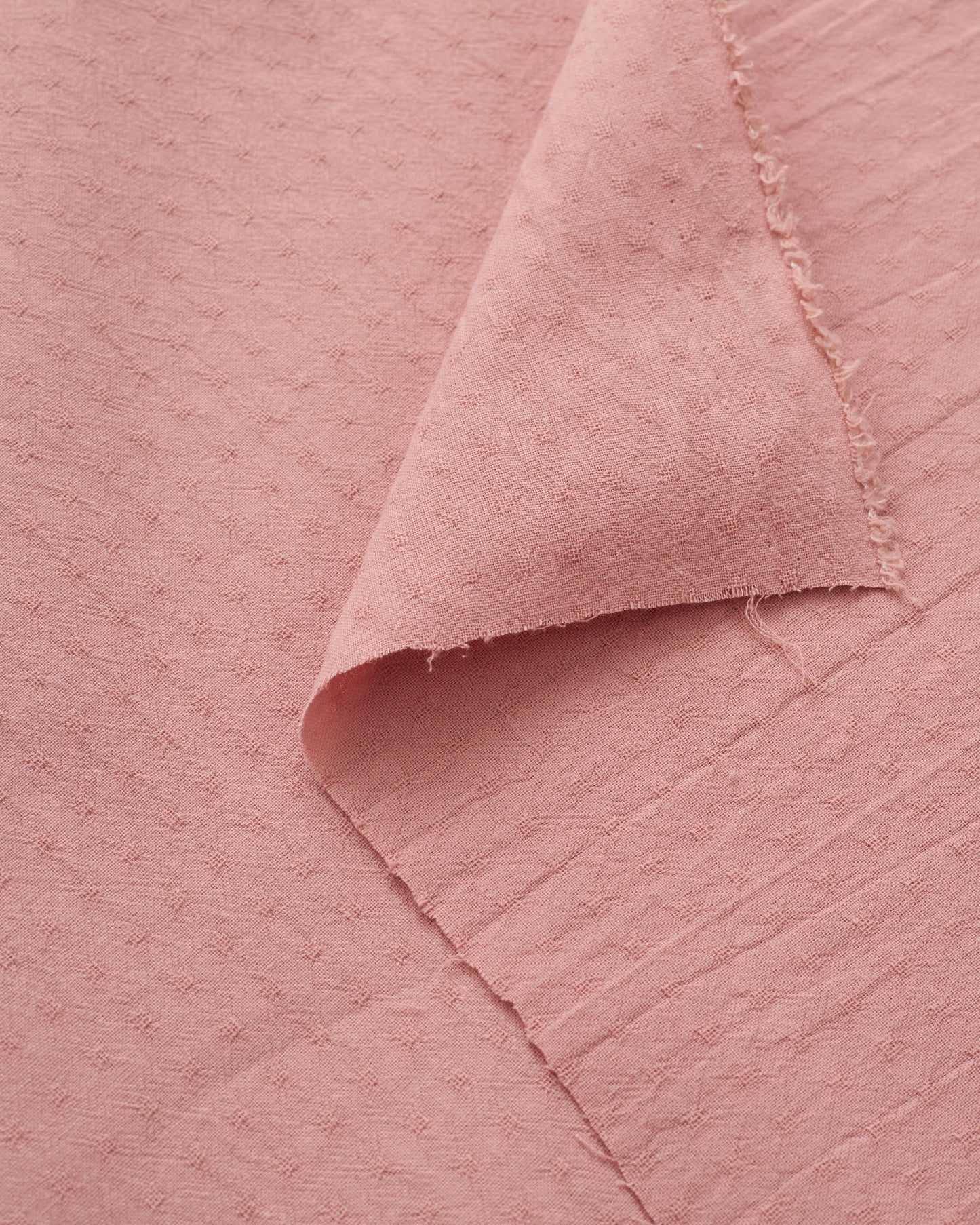 Dusty Rose Tiny Dobby Check Cotton