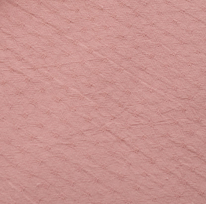 Dusty Rose Tiny Dobby Check Cotton