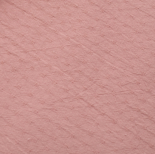 Dusty Rose Tiny Dobby Check Cotton