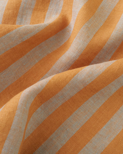 Earl Gray Parlor Stripe Washed Linen