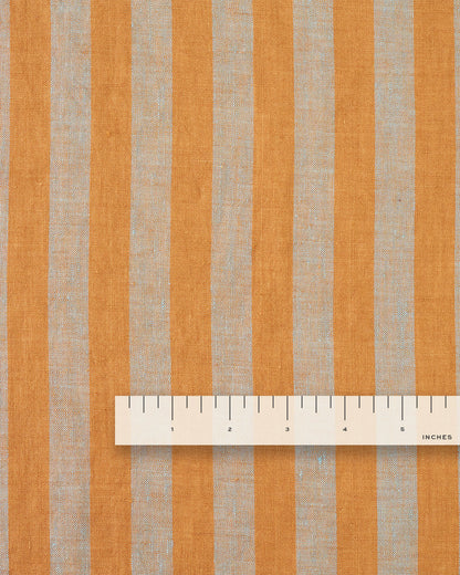 Earl Gray Parlor Stripe Washed Linen