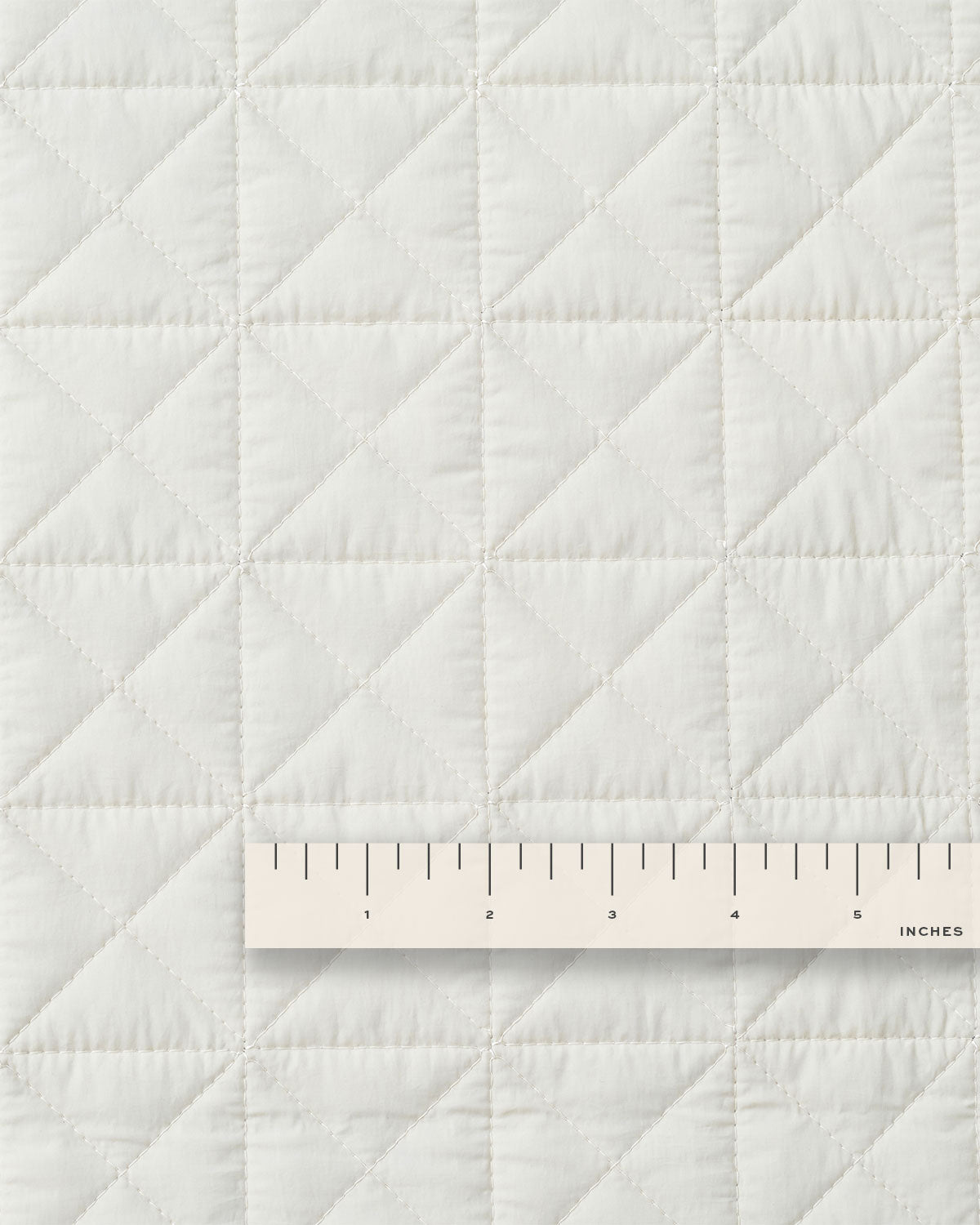 Eggshell and Black Quilted Puffer
