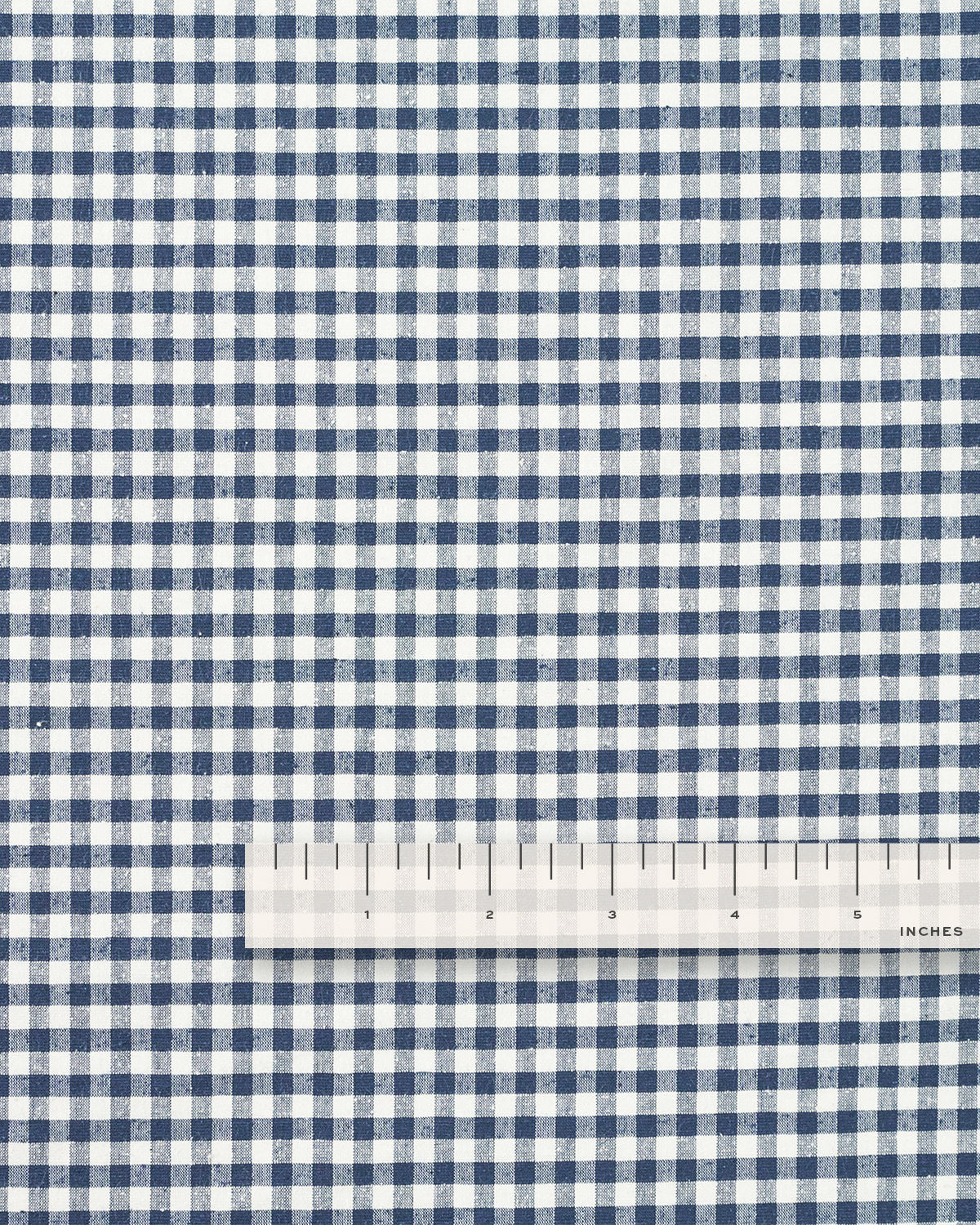 English Blue Micro Gingham Luxury Cotton Silk