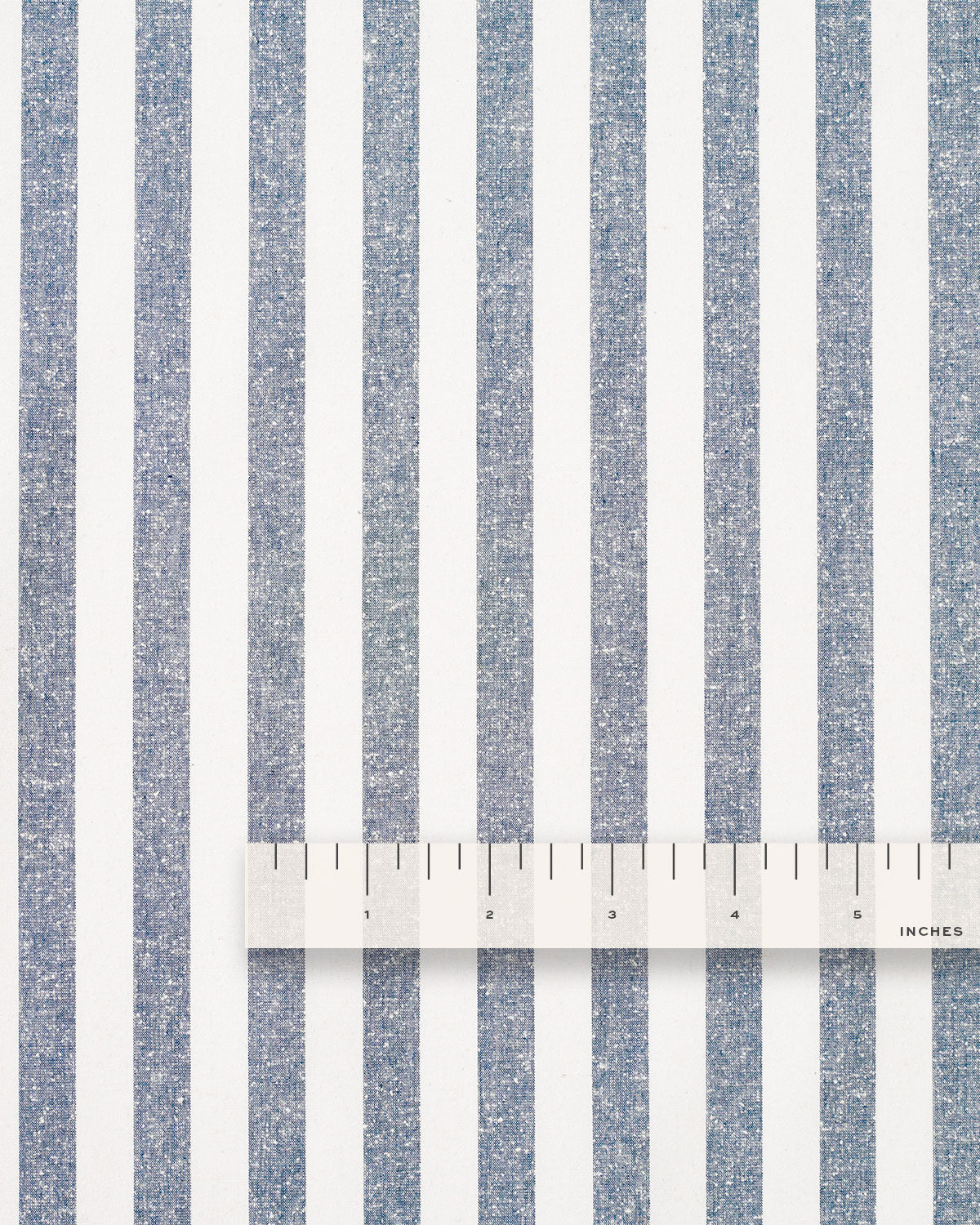 English Blue Stripe Luxury Cotton Silk