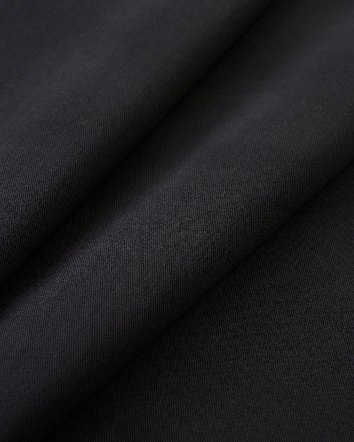 Black Extra Soft Brushed Heavyweight Cotton Twill