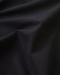 Black Extra Soft Brushed Heavyweight Cotton Twill