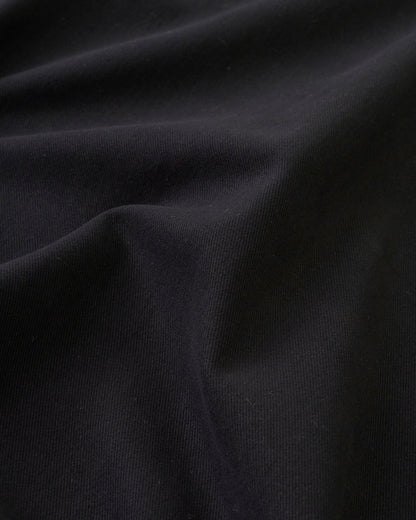 Black Extra Soft Brushed Heavyweight Cotton Twill