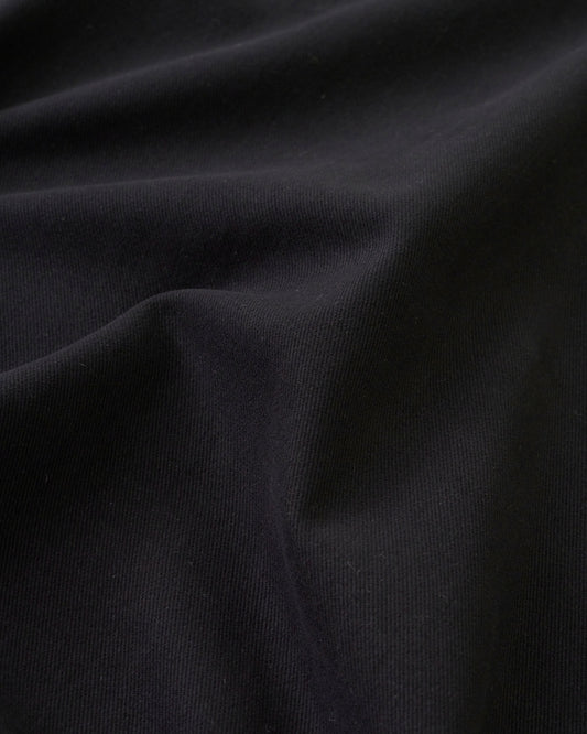Black Extra Soft Brushed Heavyweight Cotton Twill