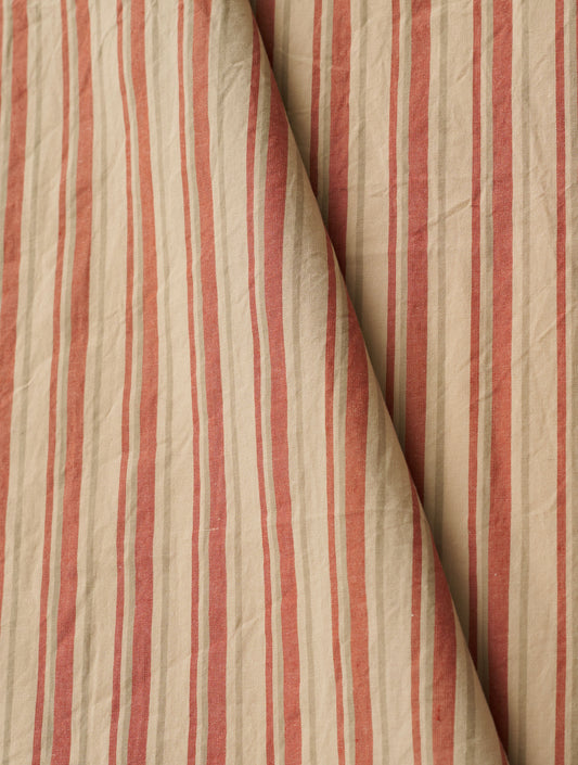 Faded Brick Premium Striped Cotton