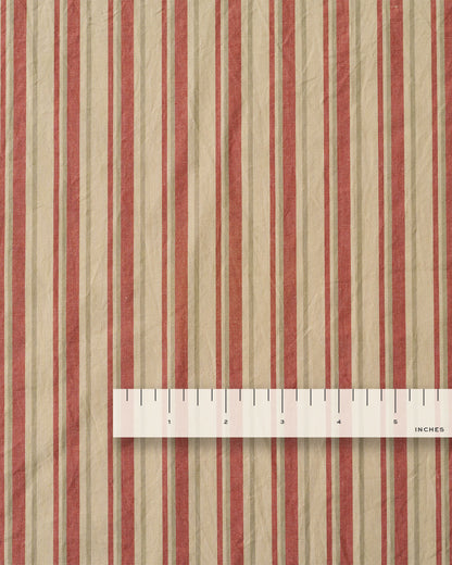 Faded Brick Premium Striped Cotton