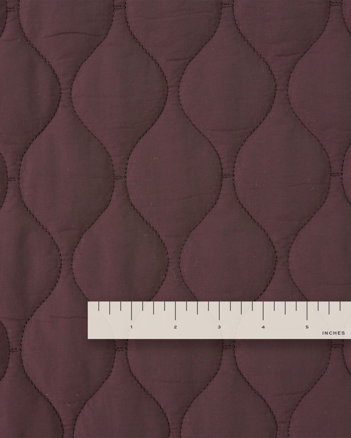 Fig Blue Wavy Quilted Puffy Nylon