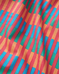 Fruit Loop Multi Stripe Block Print Cotton