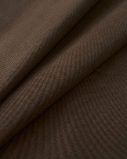 Fudge Brown Extra Soft Brushed Heavyweight Cotton Twill