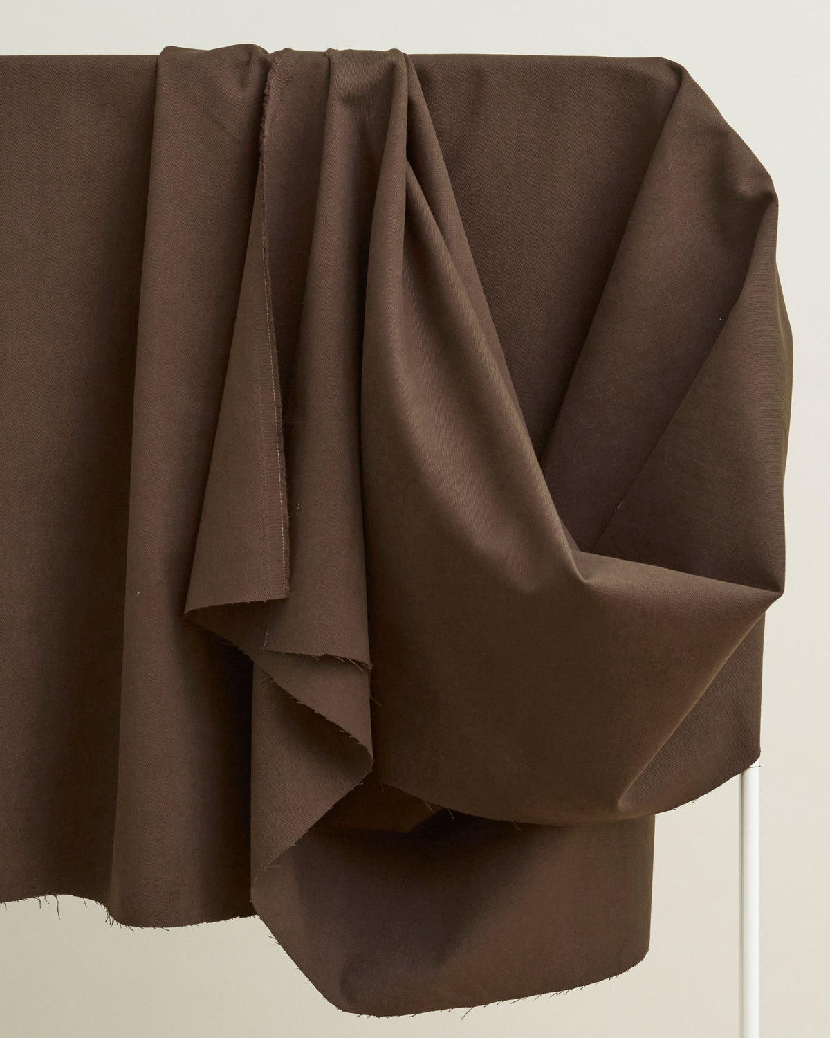 Fudge Brown Extra Soft Brushed Heavyweight Cotton Twill