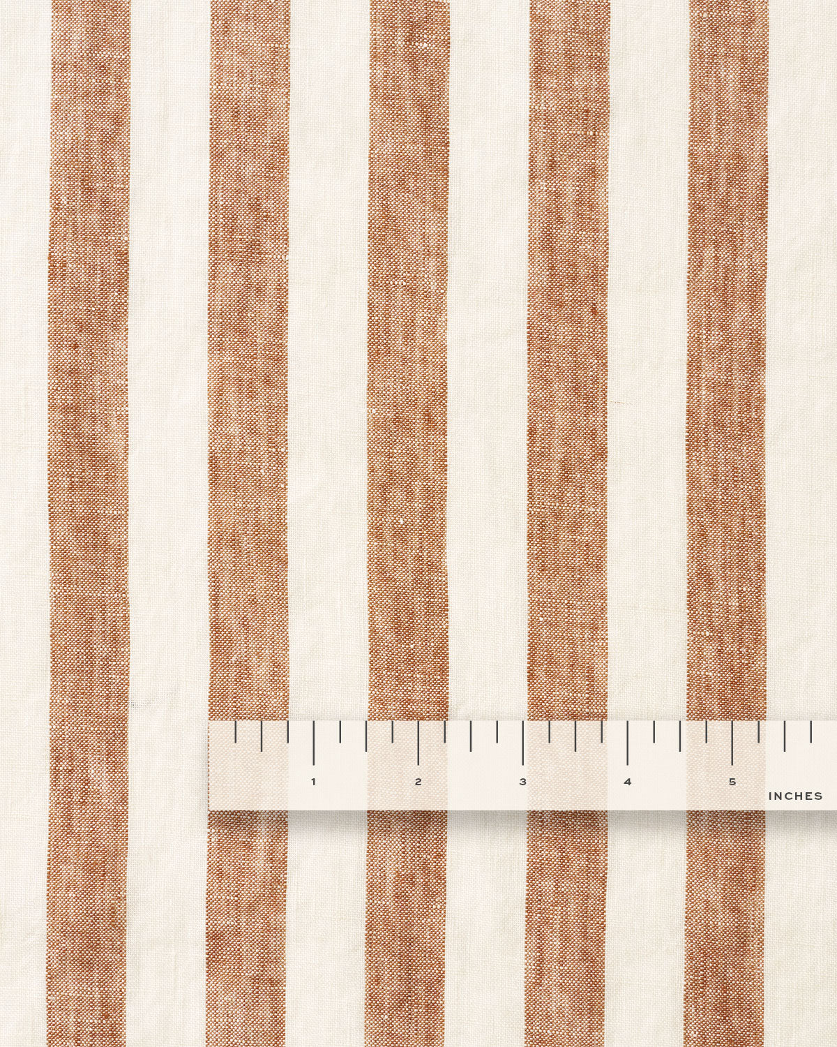 Glazed Ginger Parlor Stripe Washed Linen