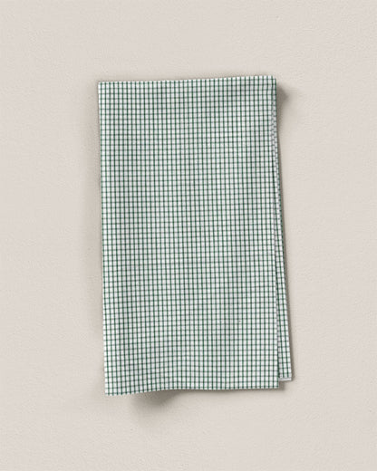 Green Mini Check Cotton Shirting