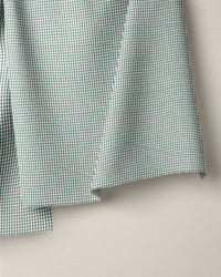 Green Mini Check Cotton Shirting