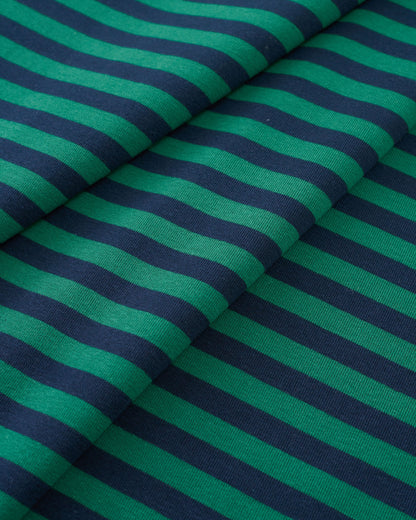 Green and Blue Mid Weight Jersey Knit