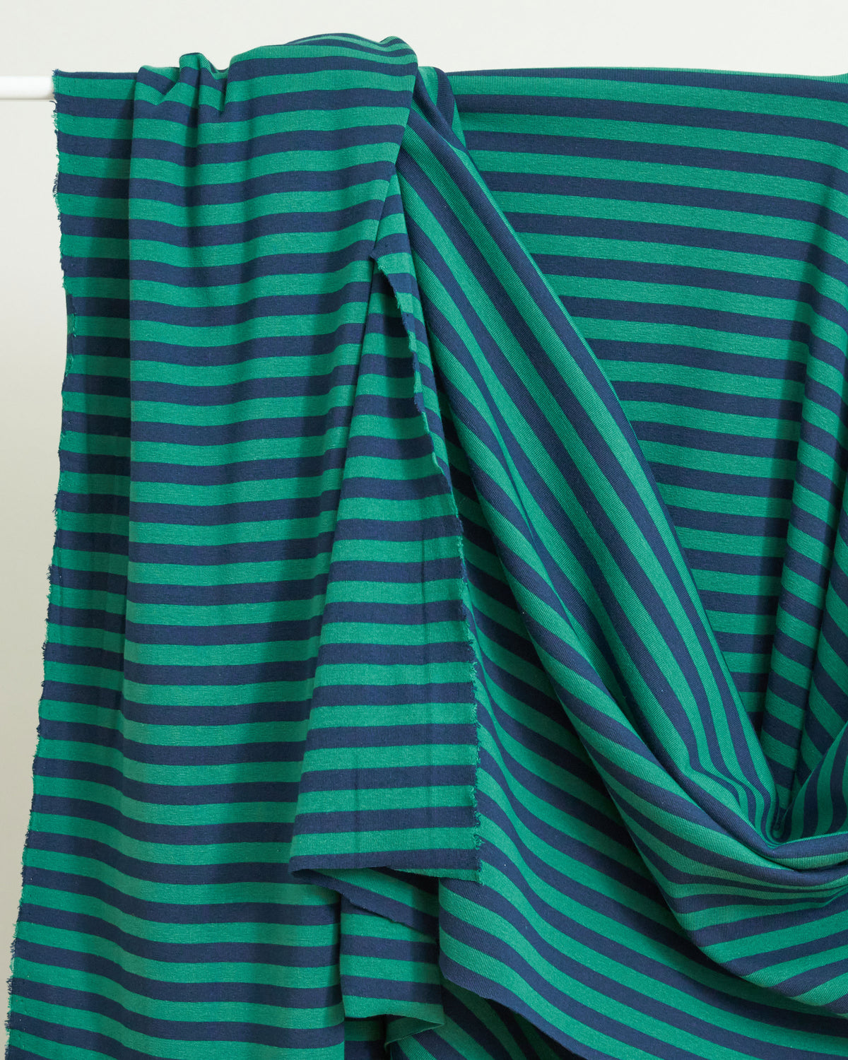 Green and Blue Mid Weight Jersey Knit