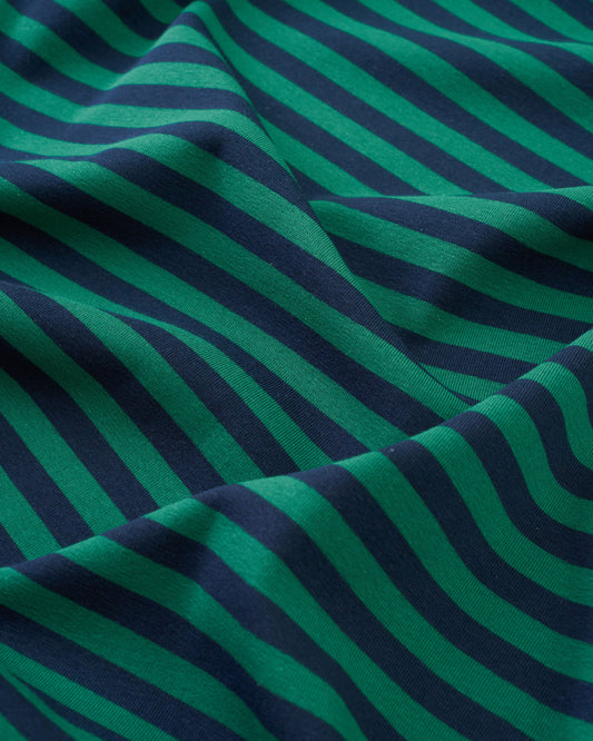Green and Blue Mid Weight Jersey Knit