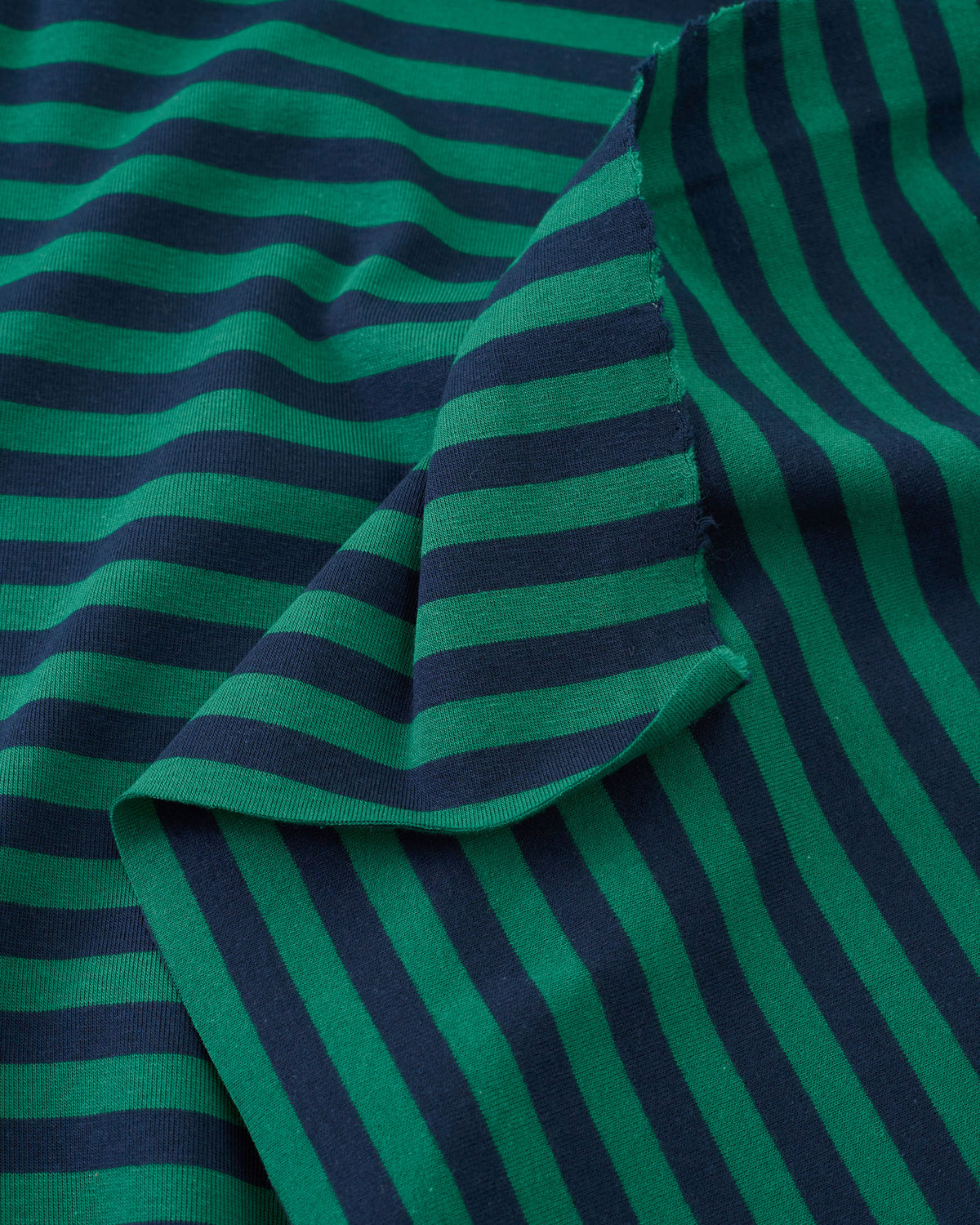 Green and Blue Mid Weight Jersey Knit