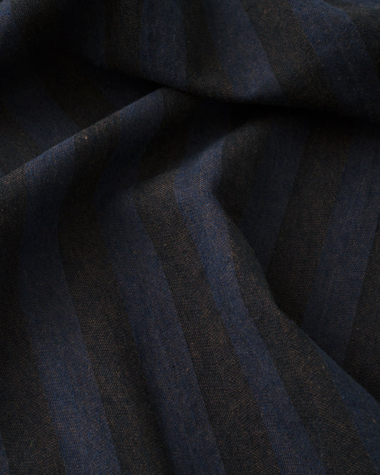 Hale Blue Stripe Linen Cotton Denim