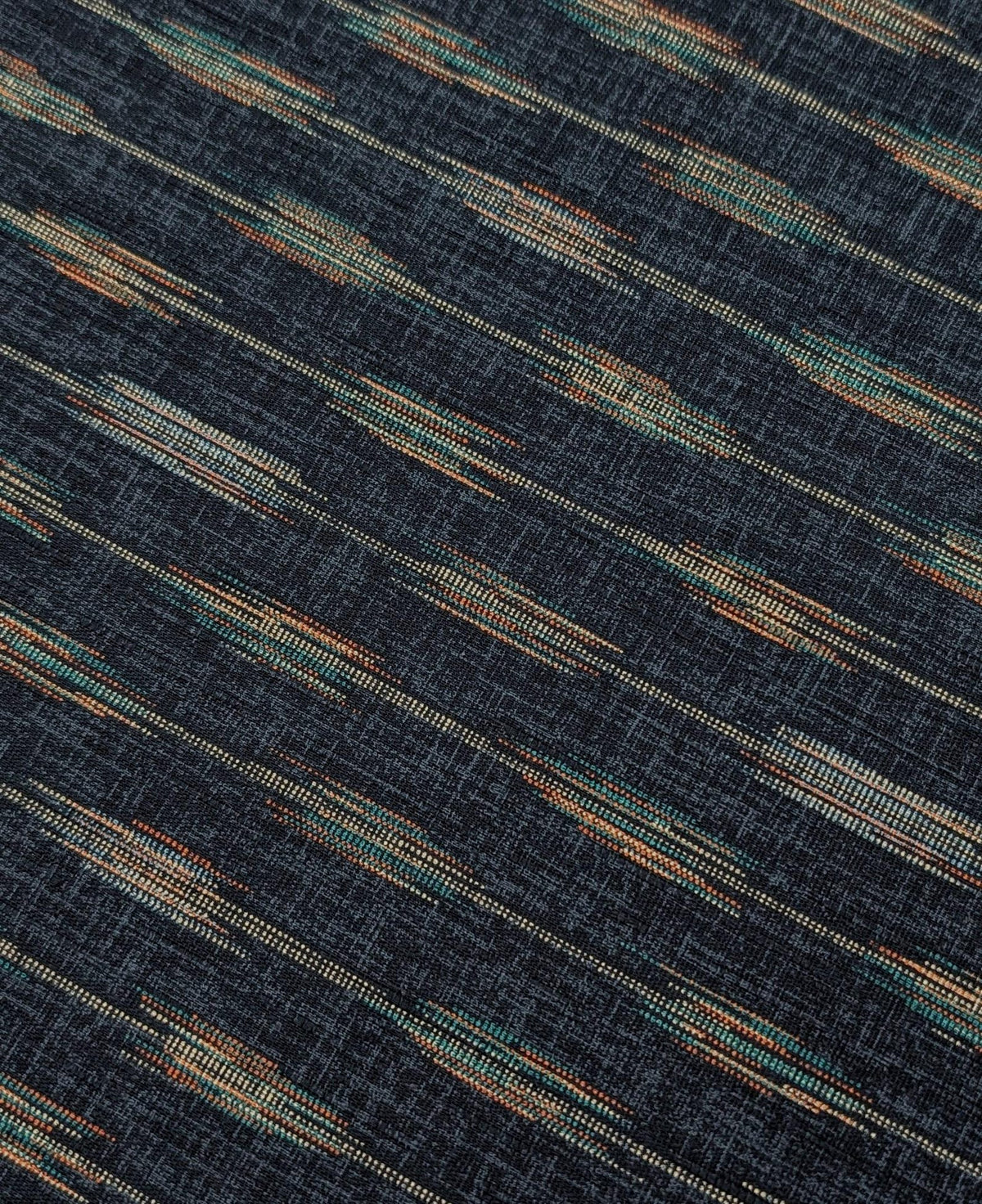 Morikuku Arrow Navy Cotton Dobby
