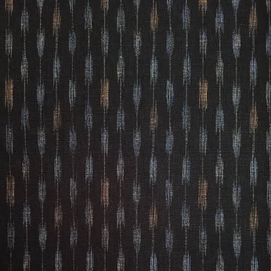Morikuku Arrow Black Cotton Dobby
