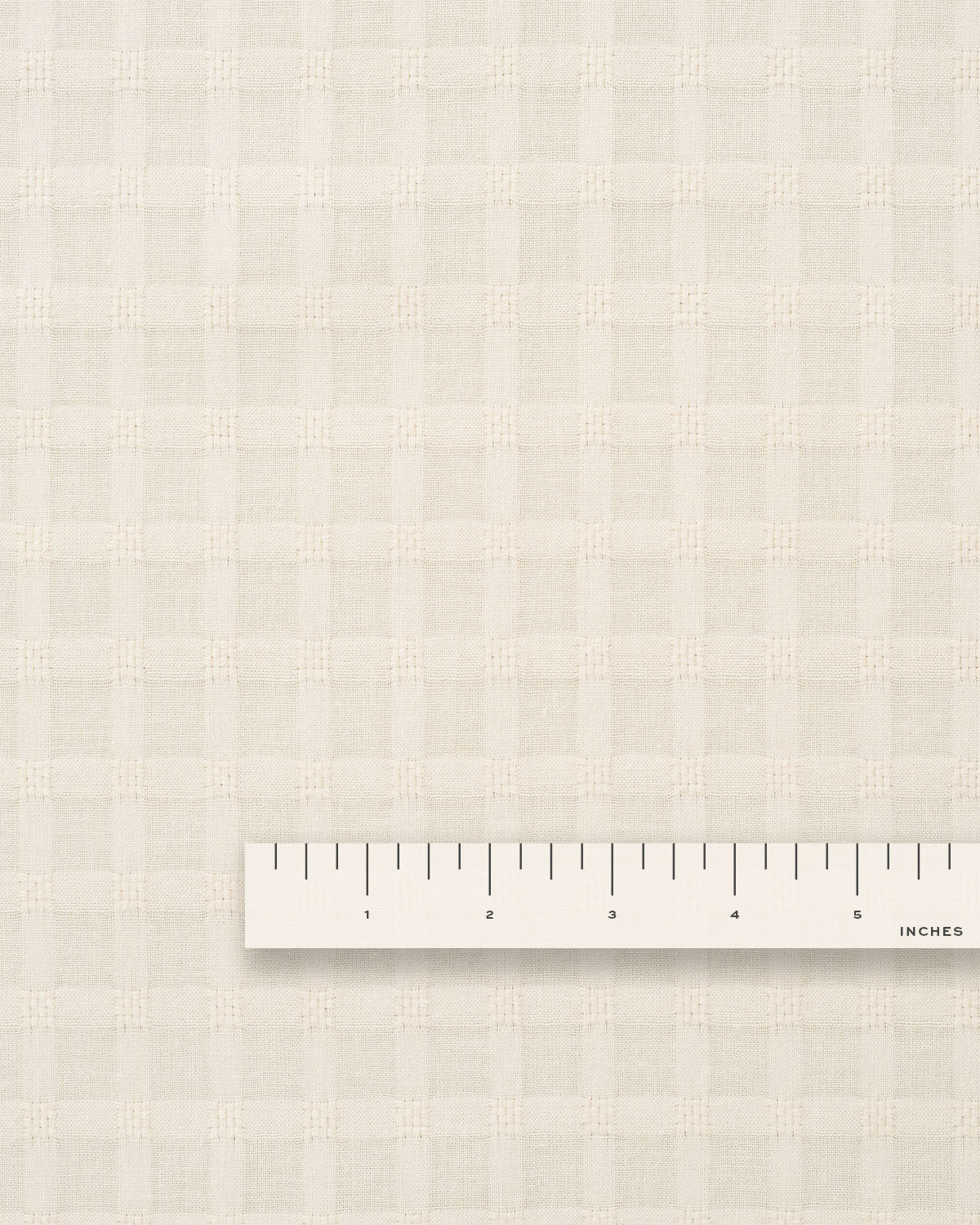 Tan Grid Check Dobby Cotton