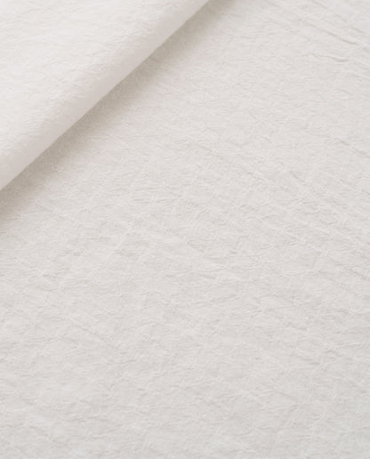 Ivory Tiny Dobby Check Cotton
