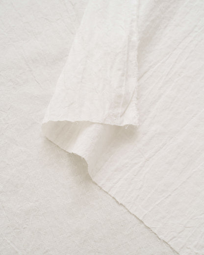 Ivory Tiny Dobby Check Cotton