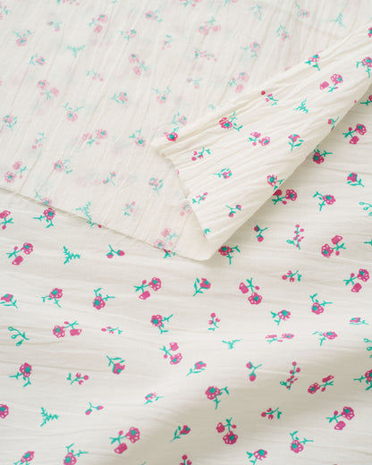 Pixie Grape Ditsy Floral Petite Blossom Cotton