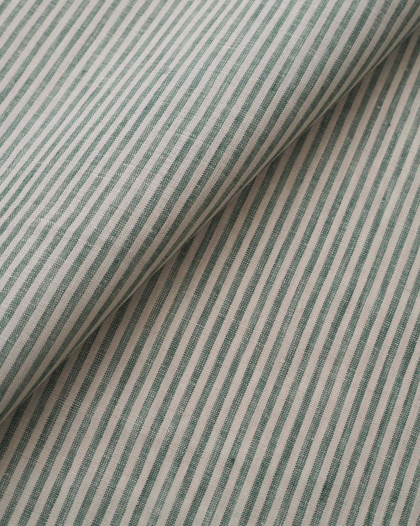 Palm Green Thin Stripe Linen