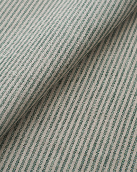 Palm Green Thin Stripe Linen