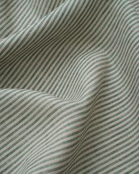 Palm Green Thin Stripe Linen