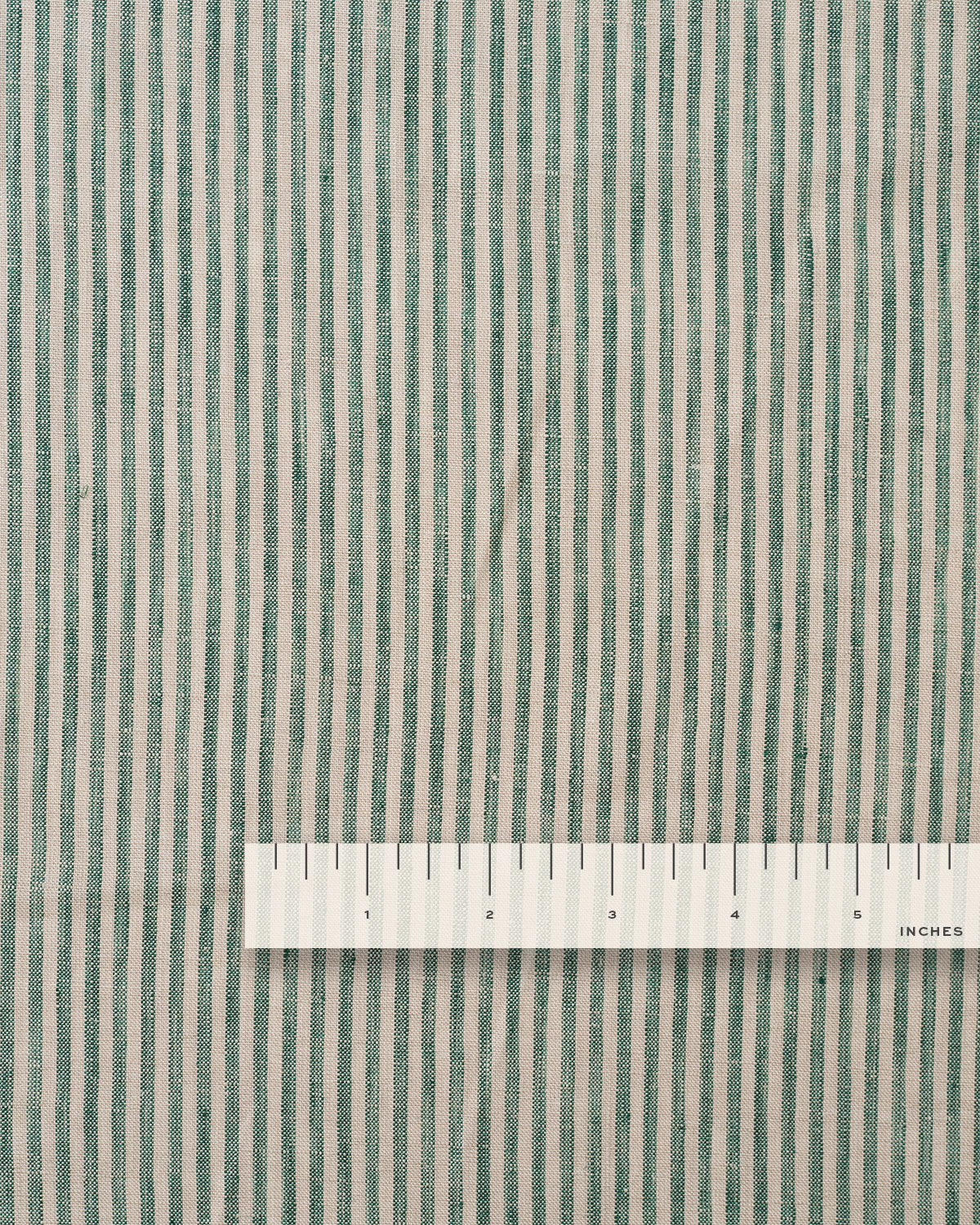 Palm Green Thin Stripe Linen