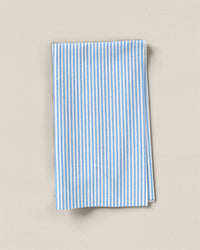 Light Blue Classic Thin Stripe Cotton Shirting