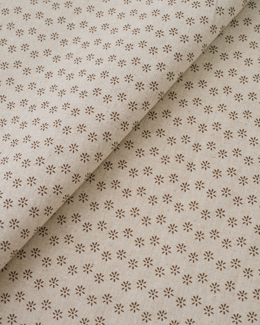Little Daisy Custom Printed Linen Cotton Blend