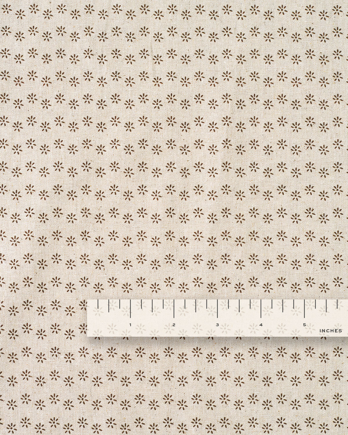 Little Daisy Custom Printed Linen Cotton Blend