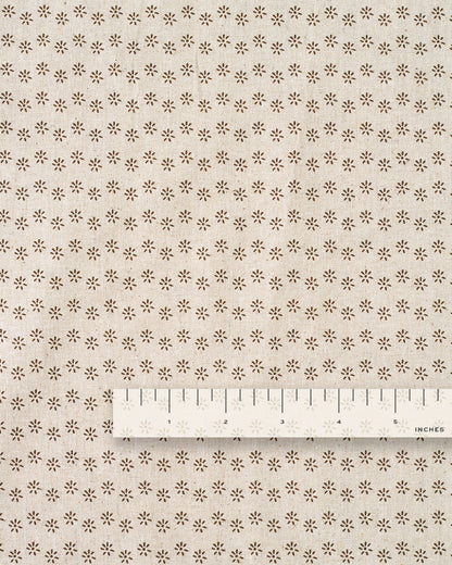 Little Daisy Custom Printed Linen Cotton Blend