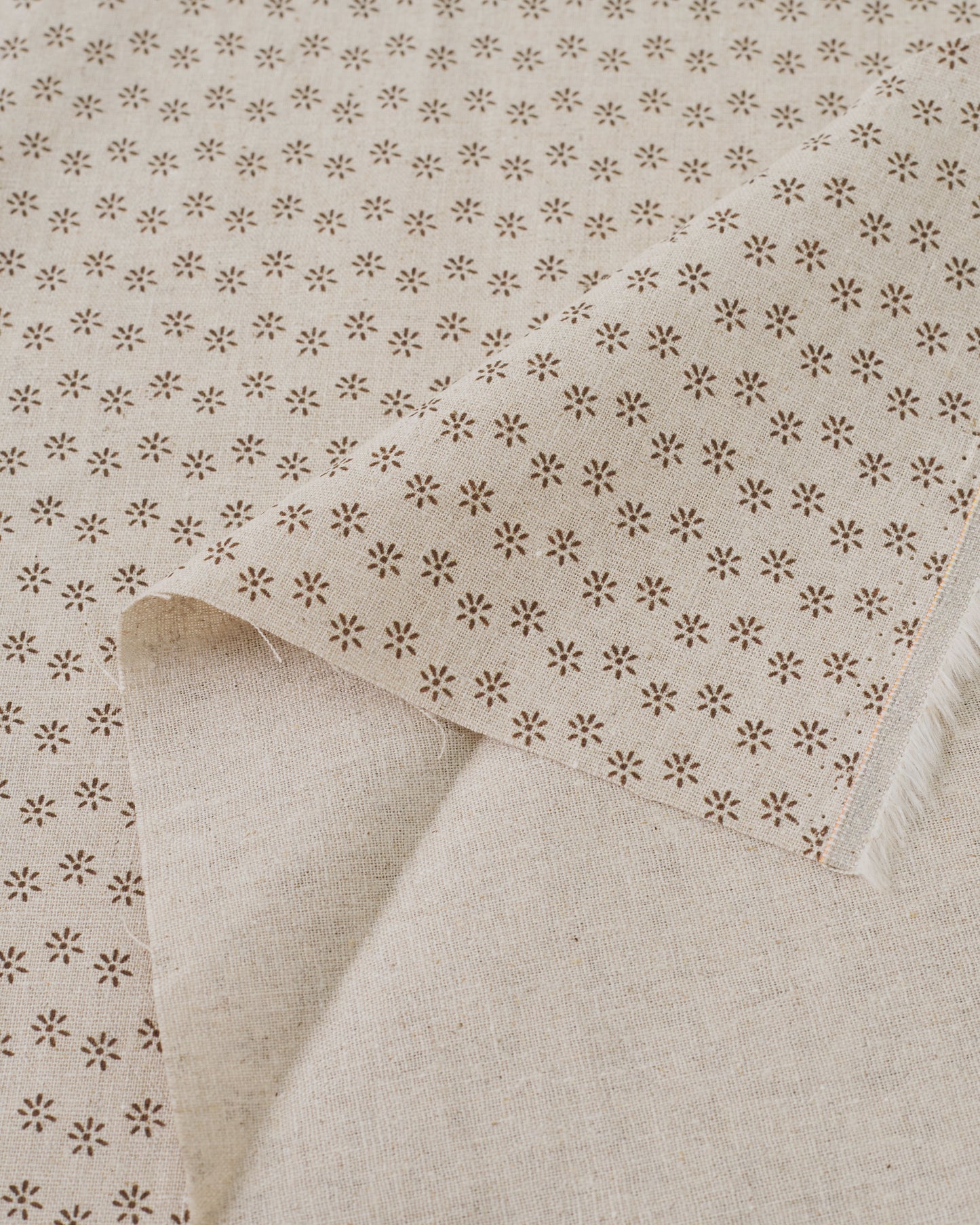 Little Daisy Custom Printed Linen Cotton Blend