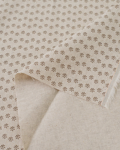 Little Daisy Custom Printed Linen Cotton Blend