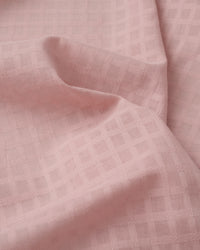 Lovely Pink Grid Check Dobby Cotton