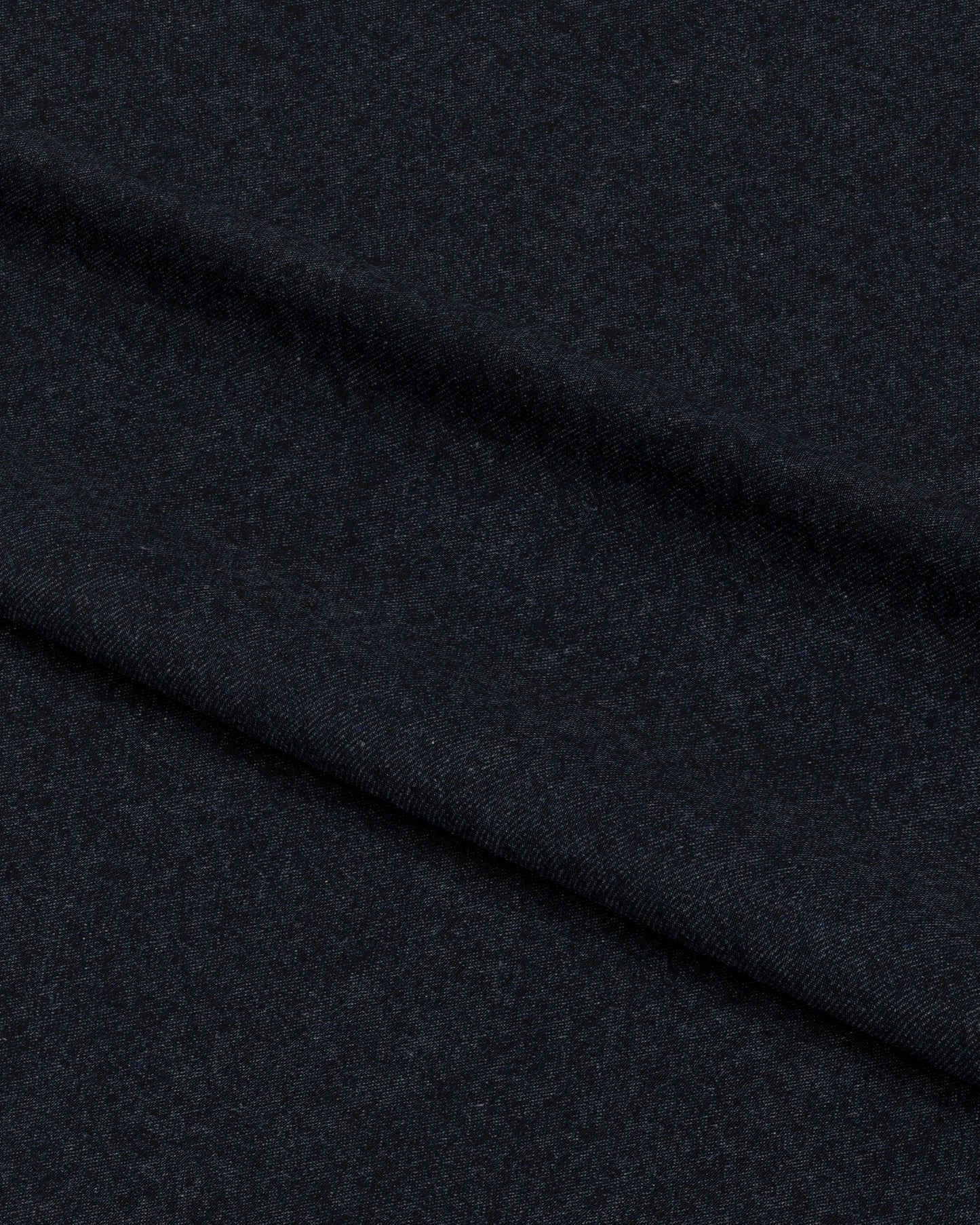 Midnight Stonewashed Wool Denim Twill