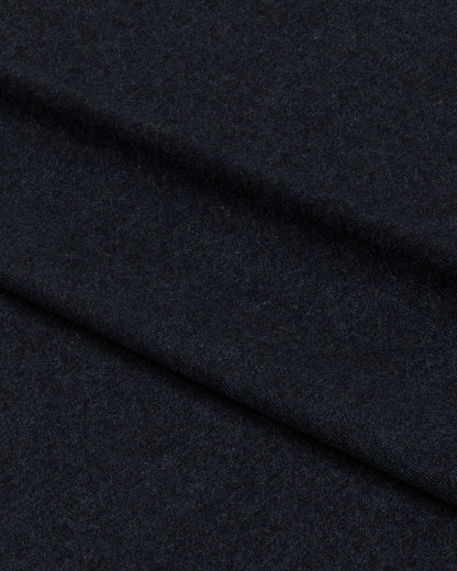 Midnight Stonewashed Wool Denim Twill